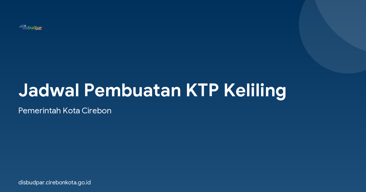 Jadwal Pembuatan KTP Keliling