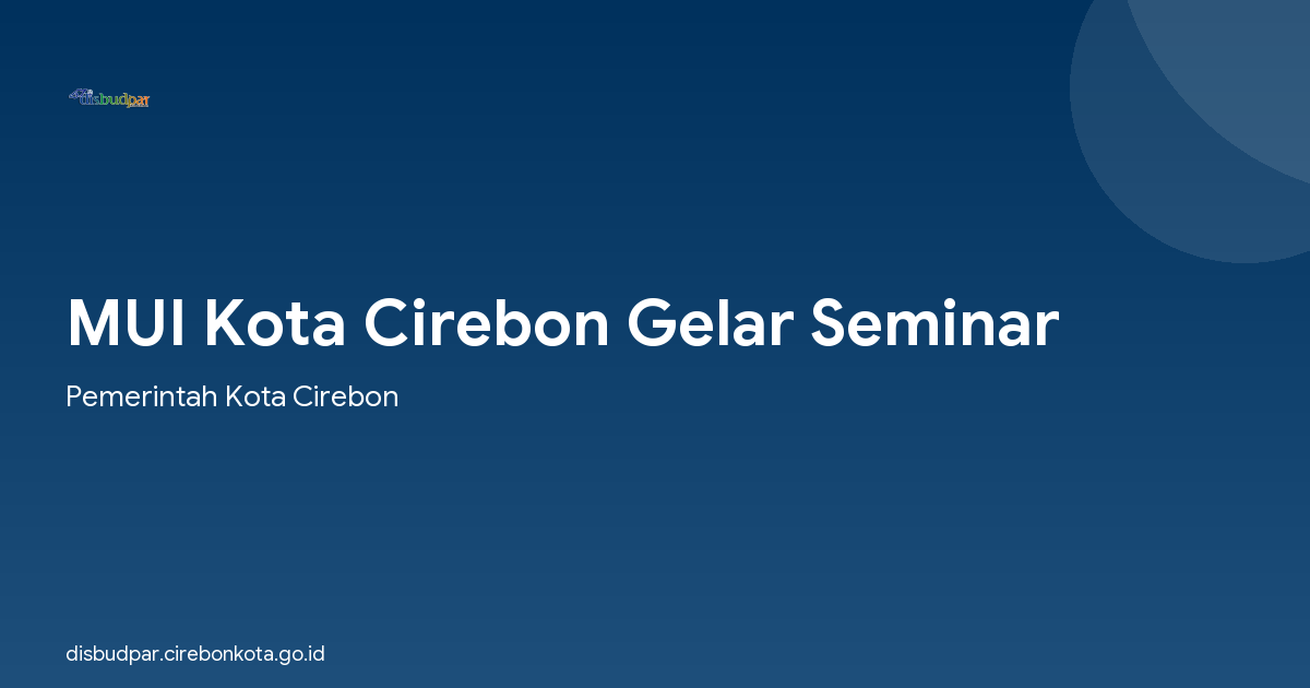 MUI Kota Cirebon Gelar Seminar