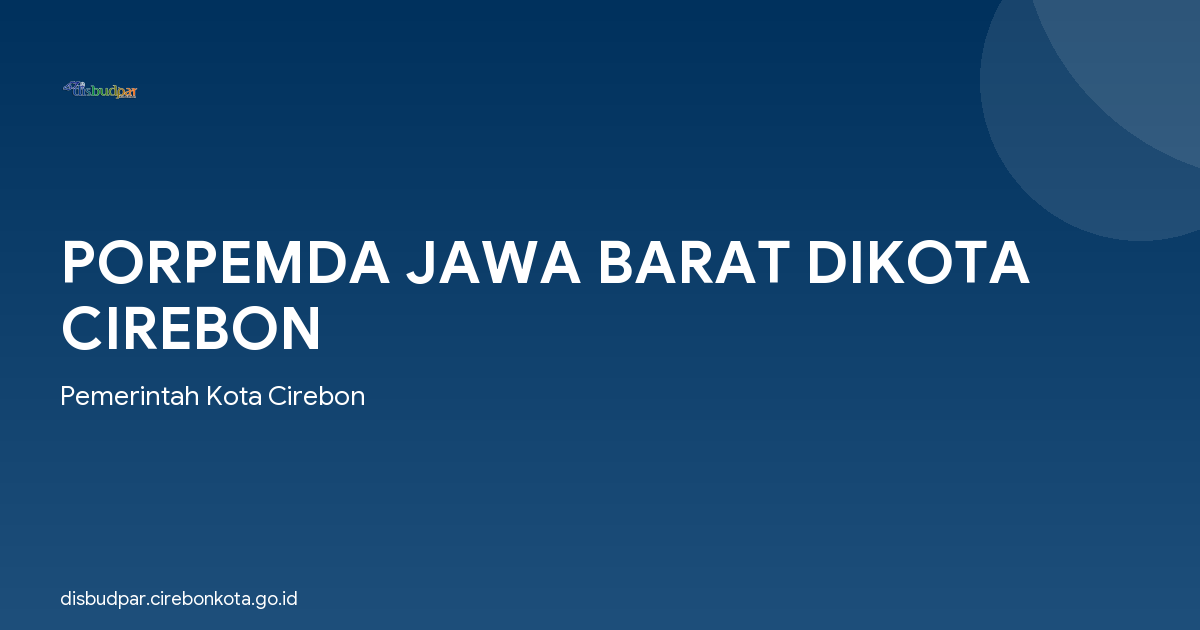 PORPEMDA JAWA BARAT DIKOTA CIREBON
