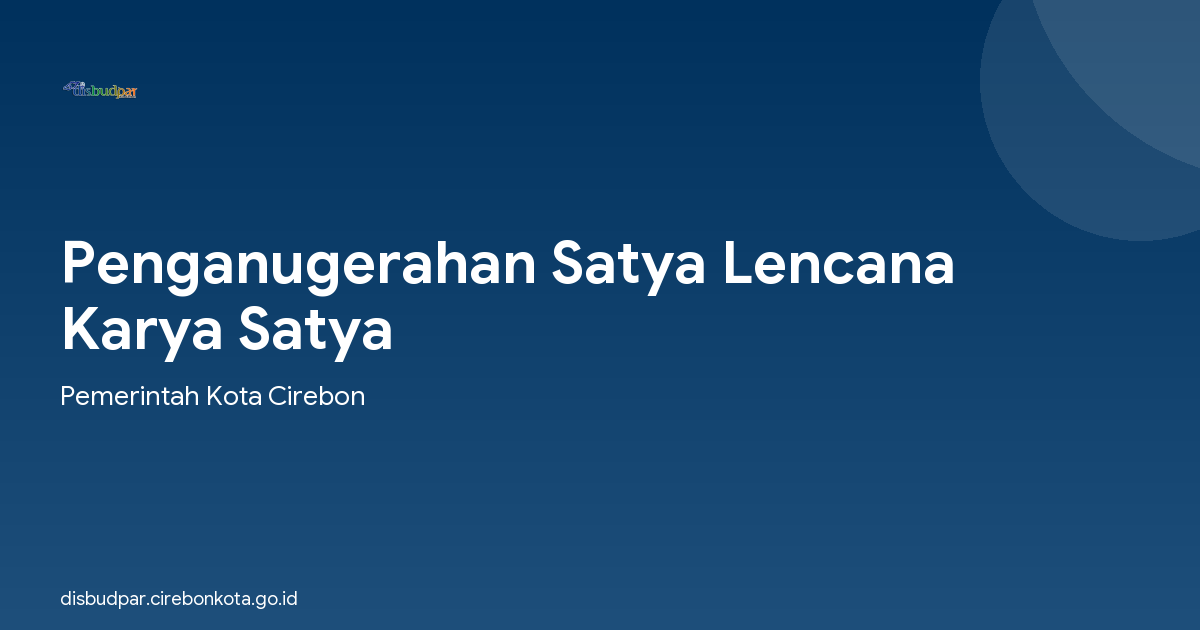 Penganugerahan Satya Lencana Karya Satya