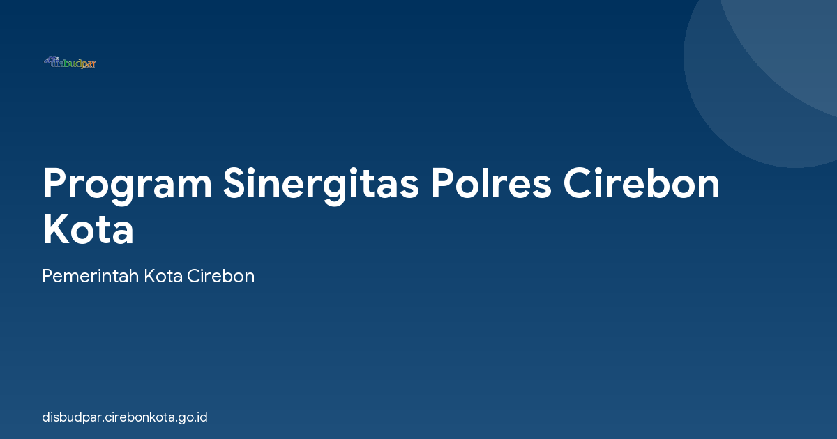 Program Sinergitas Polres Cirebon Kota