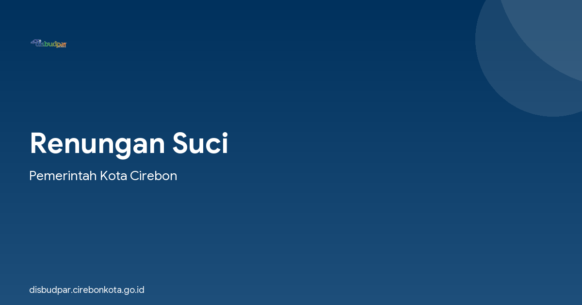 Renungan Suci