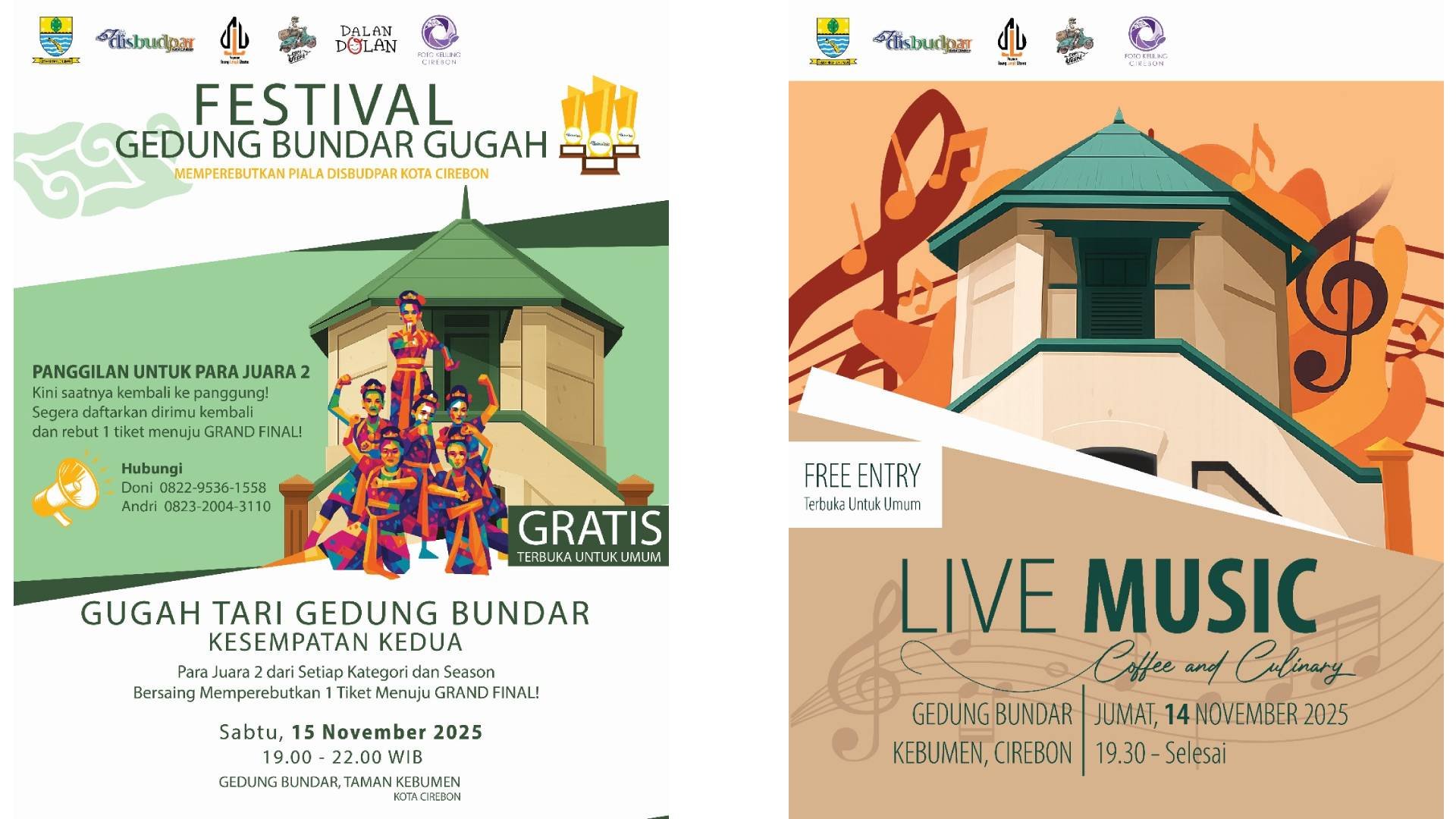 Gebyar Seni dan Musik di Festival Gedung Bundar Gugah Cirebon