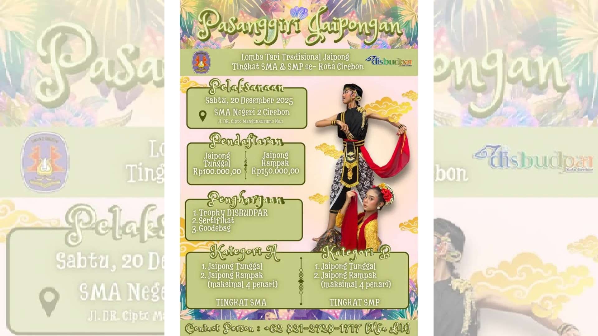 Pasanggiri Jaipongan Tingkat SMA dan SMP se-Kota Cirebon