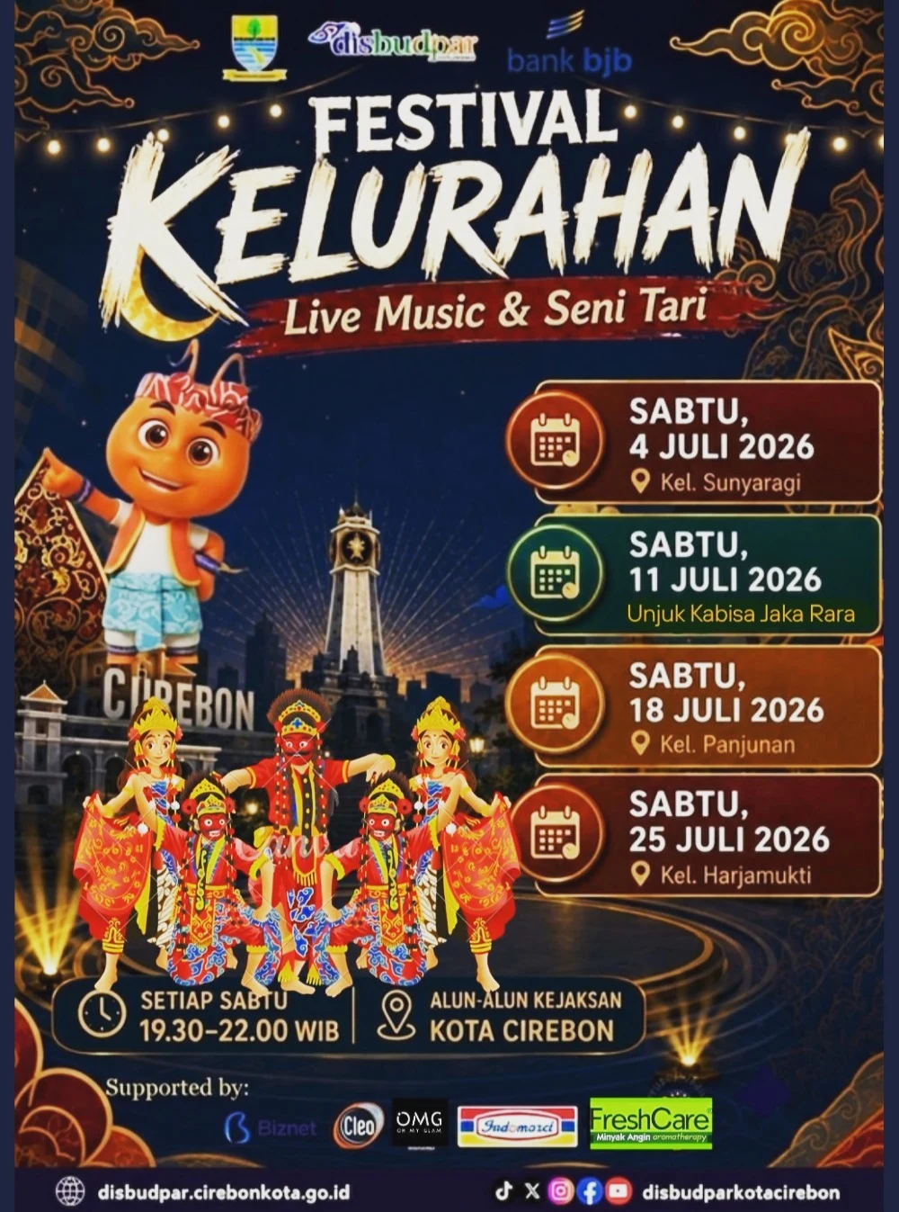 Disbudpar Kota Cirebon Hadirkan Semarak Festival Kelurahan Setiap Malam Minggu