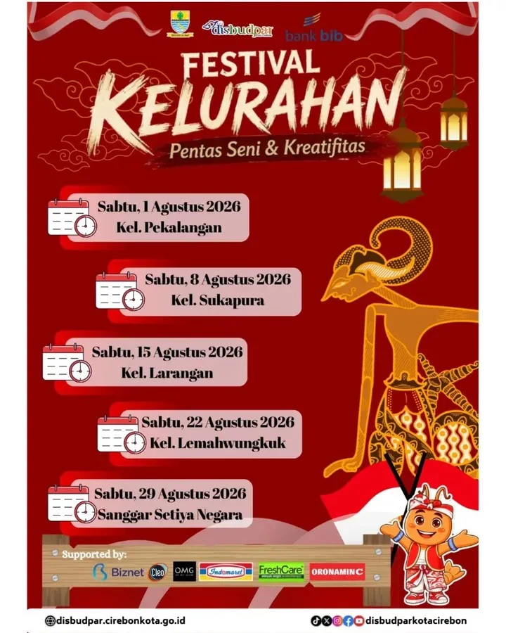 Festival Kelurahan Kembali Meriahkan Alun-Alun Kejaksan Setiap Malam Minggu
